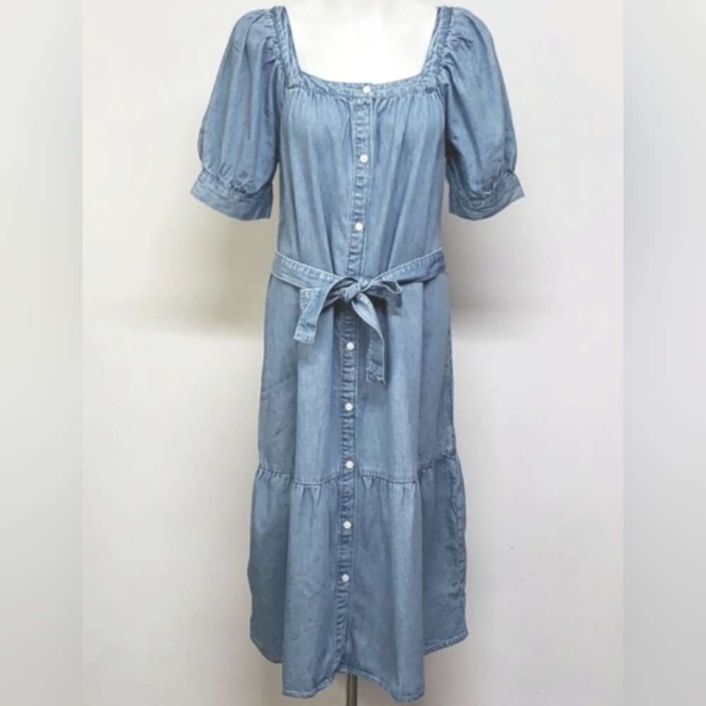 Levi's Light Blue Midi Dress - Picture 4 of 15